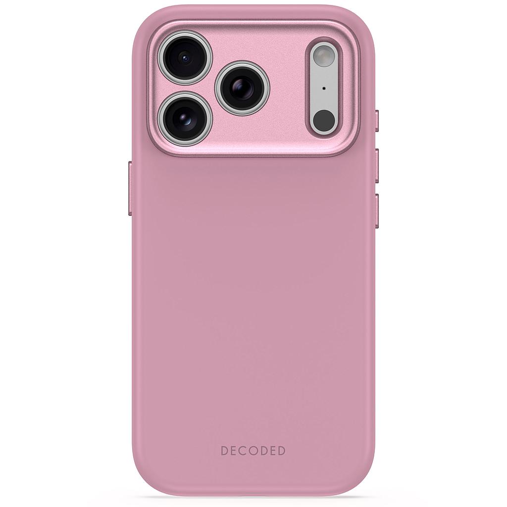 Decoded AntiMicrobial Silicone Backcover for iPhone 18/17 Pro Max Case Rose Quartz