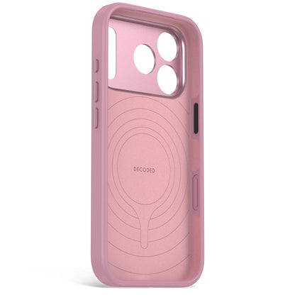 Decoded AntiMicrobial Silicone Backcover for iPhone 18/17 Pro Max Case Rose Quartz