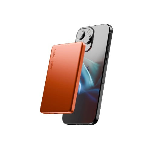 Statik MagSafe Power Bank with Semi-Solid Electrolyte Technology V2 5000mAh Orange