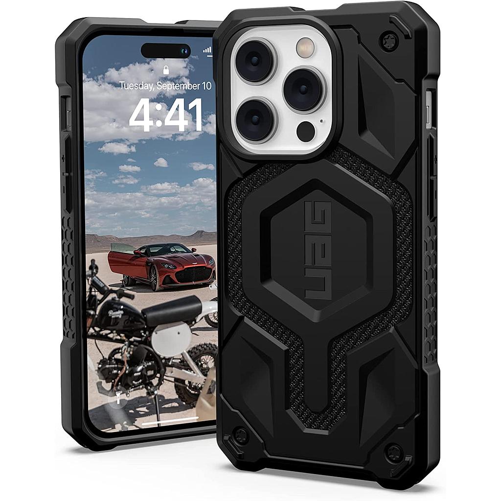 UAG iPhone MagSafe Monarch Pro Kevlar Case - Kevlar Black