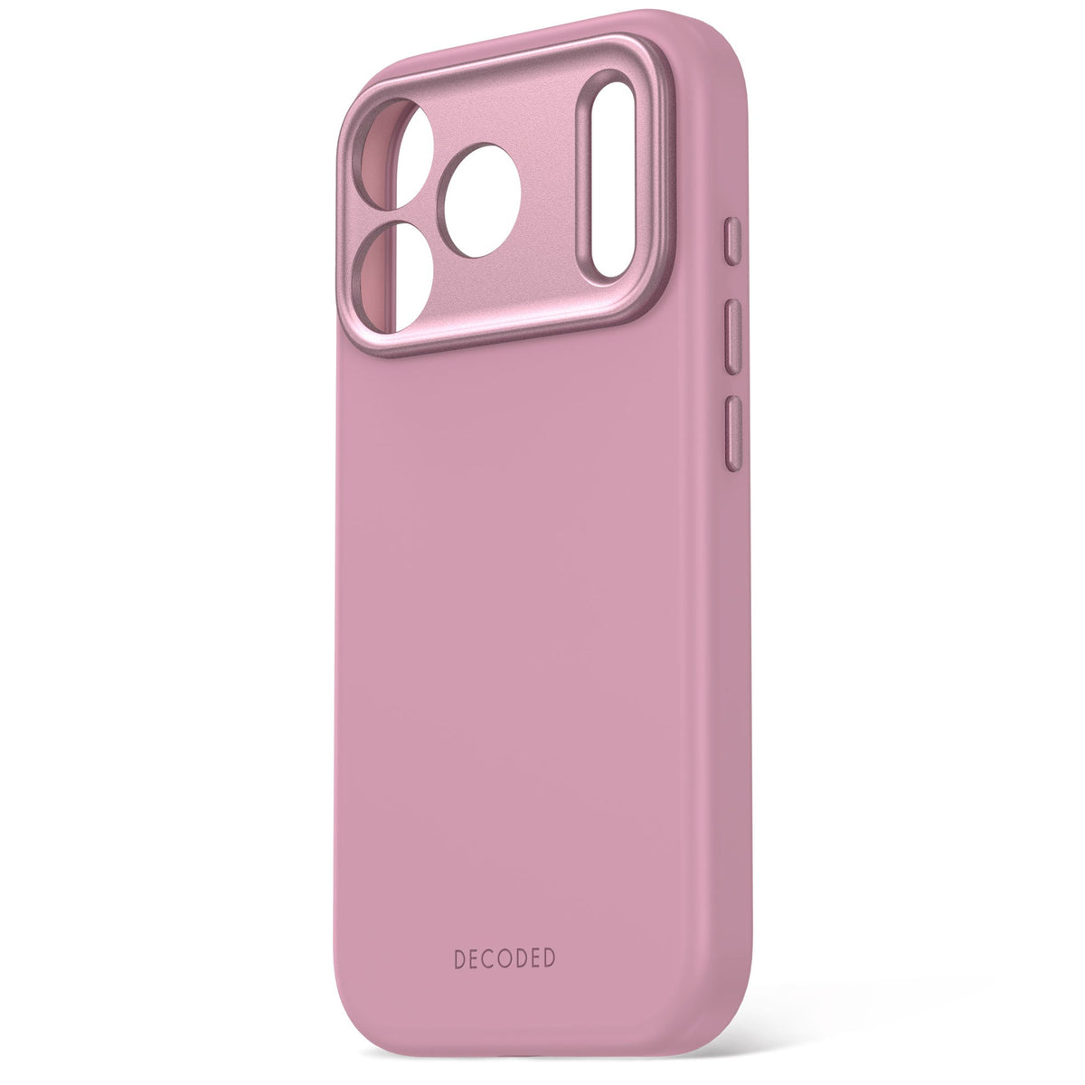 Decoded AntiMicrobial Silicone Backcover for iPhone 18/17 Pro Max Case Rose Quartz