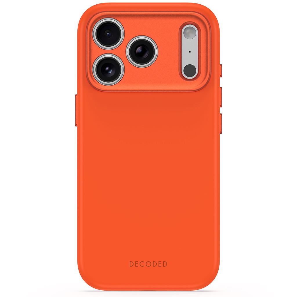 Decoded AntiMicrobial Silicone Backcover for iPhone 18/17 Pro Max Case Terracotta