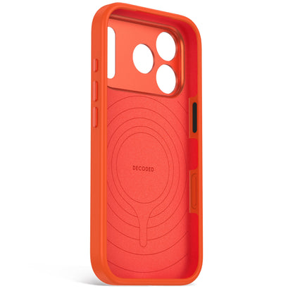 Decoded AntiMicrobial Silicone Backcover for iPhone 18/17 Pro Max Case Terracotta