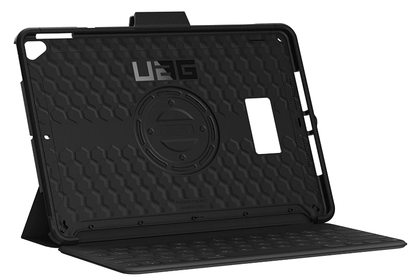 UAG Apple iPad 10.2/10.5" (7th, 8th & 9th Gen)with Handstrap [V] - كفر ايباد حماية عالية + ستاند + مكان للقلم + مسكة يد