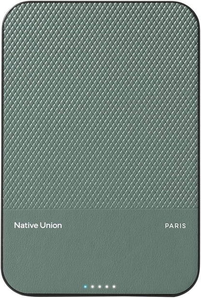 Native Union (Re)Classic Power Bank 5000mAh Qi2 - slate Green