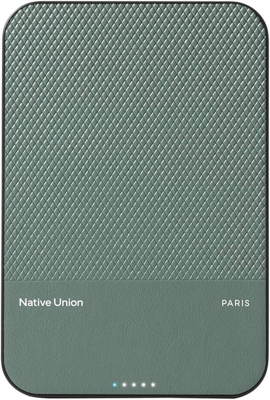 Native Union (Re)Classic Power Bank 5000mAh Qi2 - slate Green