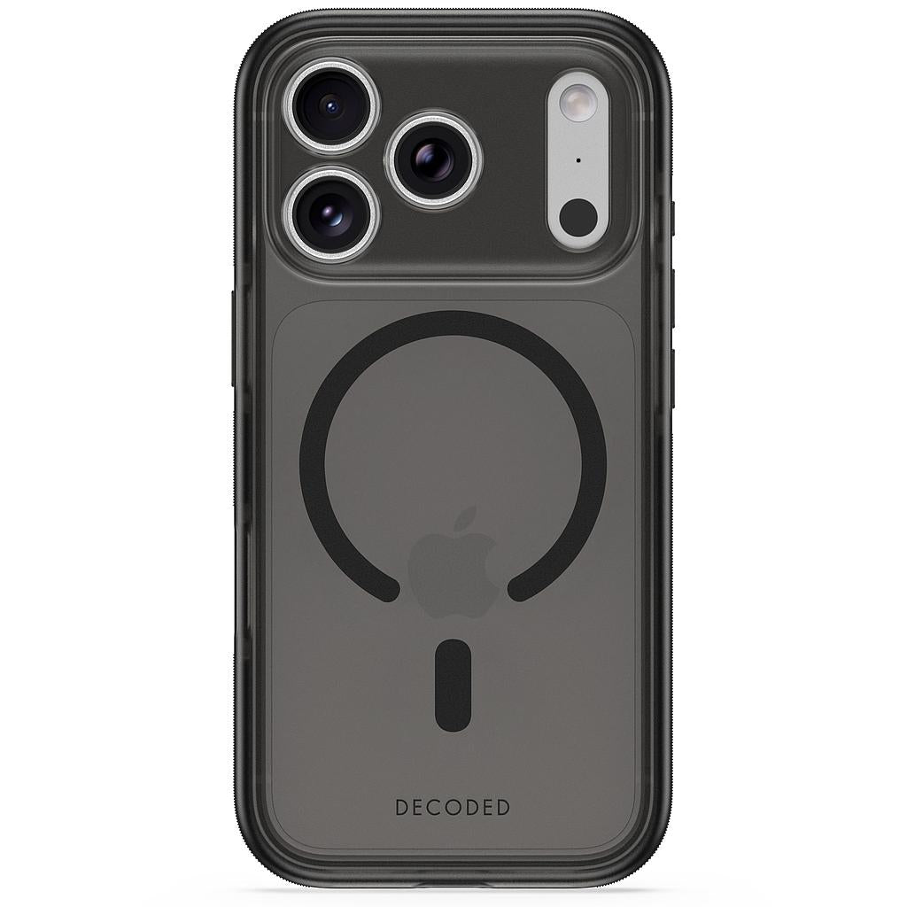 Decoded DropTec Transparent Backcover for iPhone 18/17 Pro Max Case Frosted Black