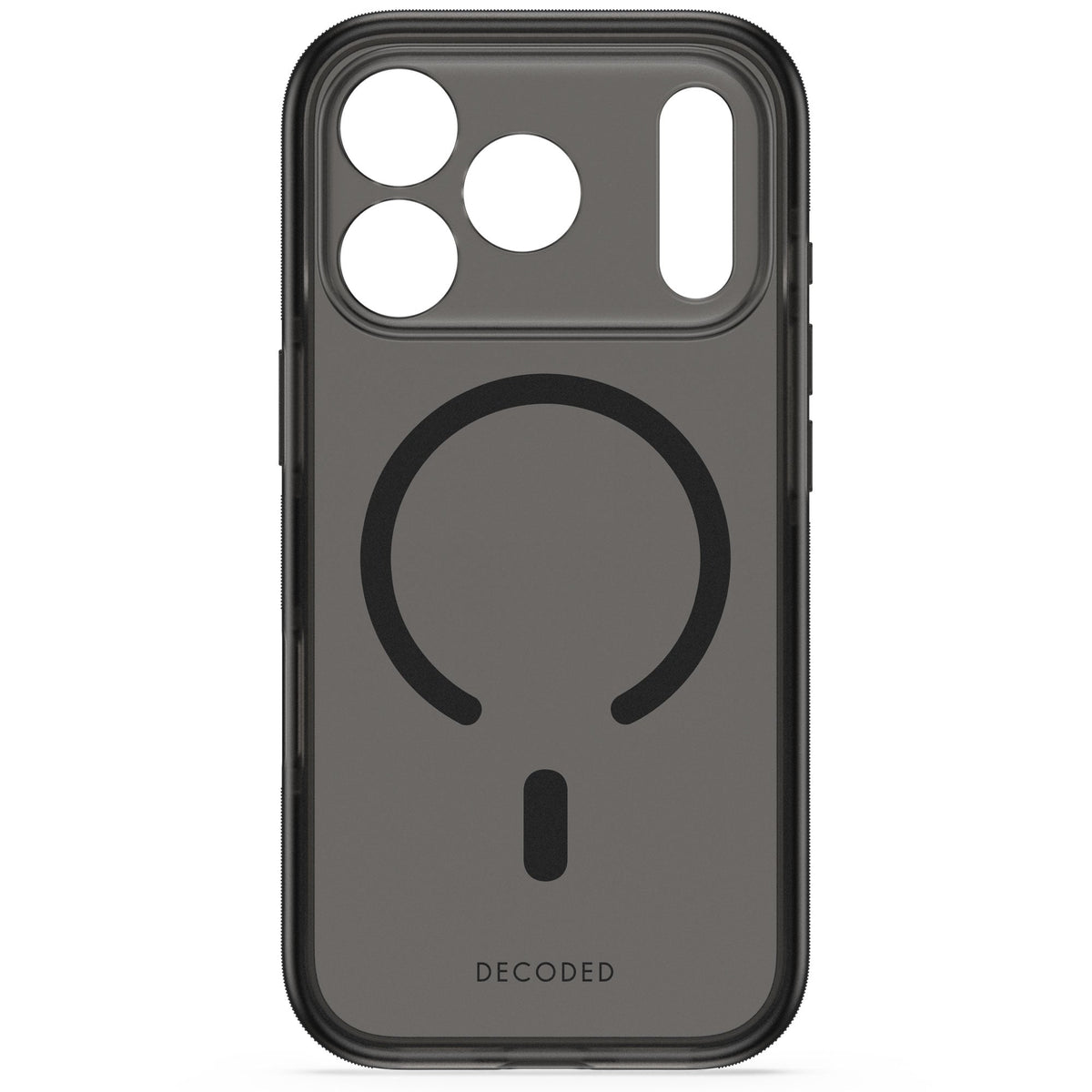 Decoded DropTec Transparent Backcover for iPhone 18/17 Pro Max Case Frosted Black