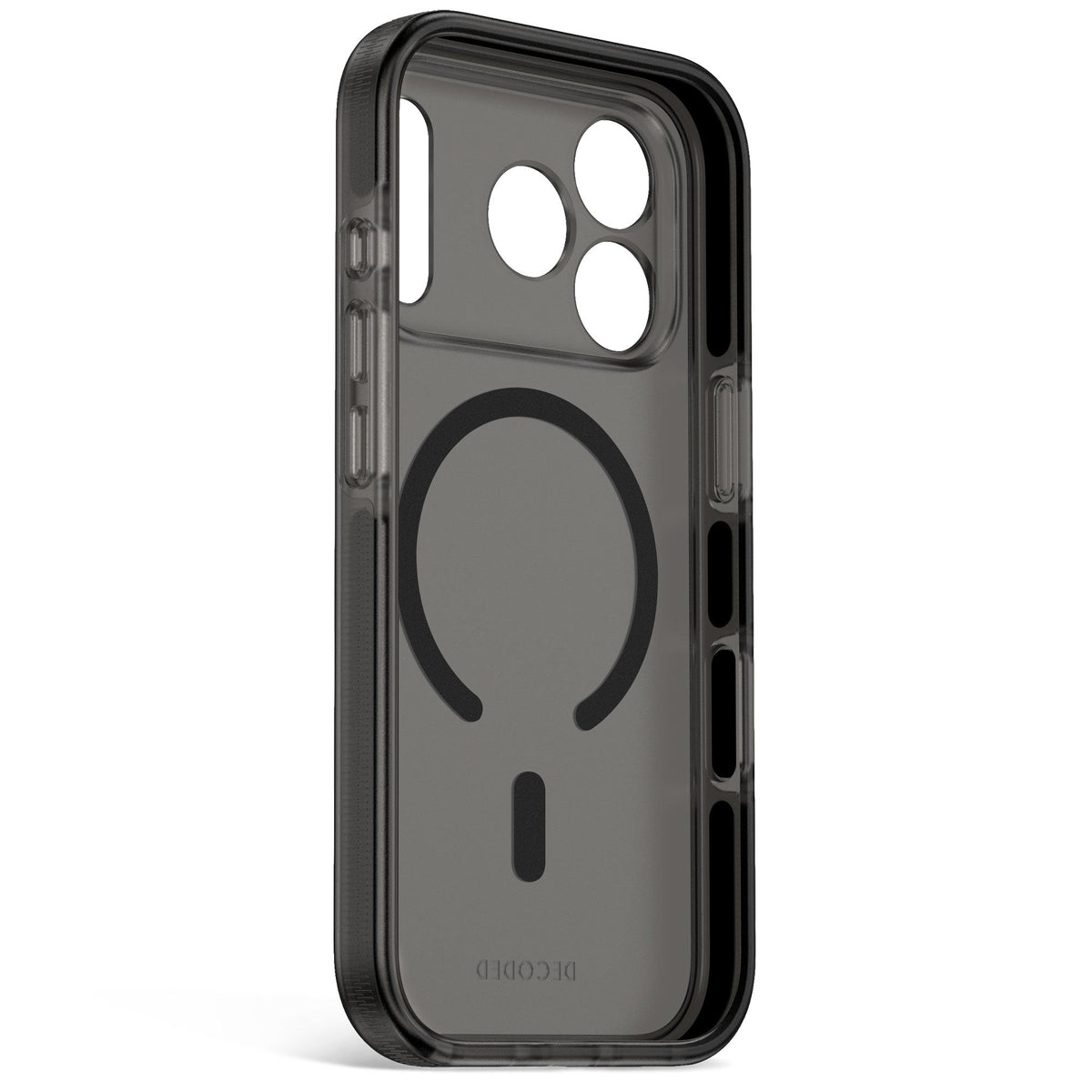 Decoded DropTec Transparent Backcover for iPhone 18/17 Pro Max Case Frosted Black