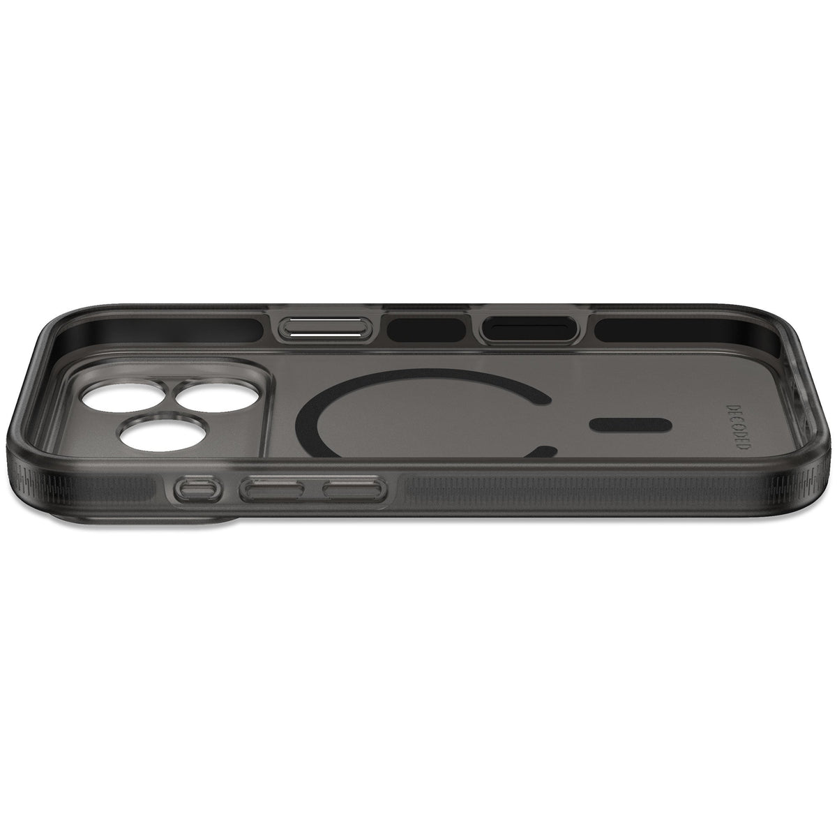 Decoded DropTec Transparent Backcover for iPhone 18/17 Pro Max Case Frosted Black