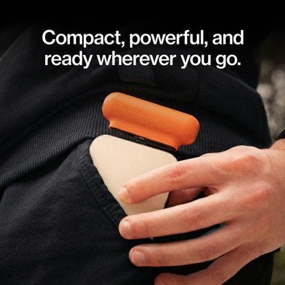 Statik Snap-N-Charge Power Bank 3200mAh - Universal USB-C, Lightning & Micro USB Magnetic Tips V3 Orange