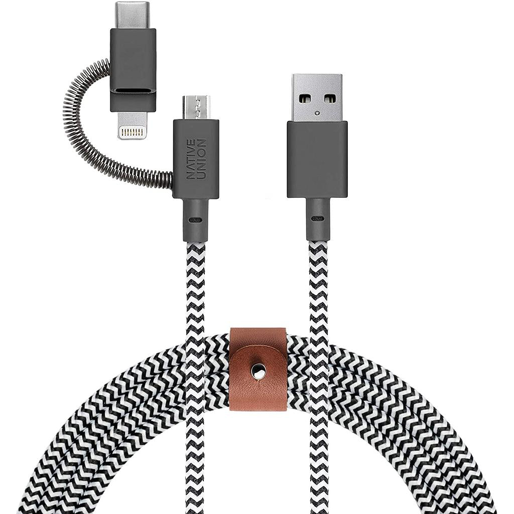 Native Union Belt Cable Universal 2M - Zebra