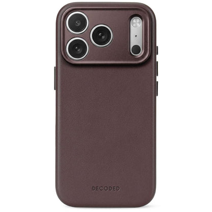 Decoded Leather Backcover for iPhone 18/17 Pro Case Chocolate Brown