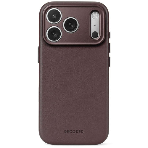 Decoded Leather Backcover for iPhone 18/17 Pro Case Chocolate Brown