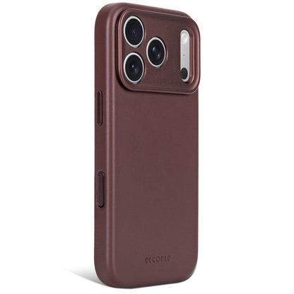 Decoded Leather Backcover for iPhone 18/17 Pro Case Chocolate Brown