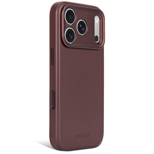 Decoded Leather Backcover for iPhone 18/17 Pro Case Chocolate Brown