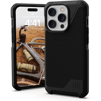 UAG Metropolis LT Case- Kevlar Black - 14/14 Pro/14 Plus/14 Pro Max  MagSafe Case