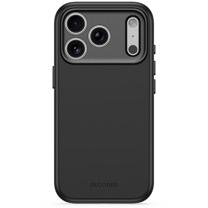 Decoded AntiMicrobial Silicone Backcover for iPhone 18/17 Pro Max Case Atlantic Carbon Black