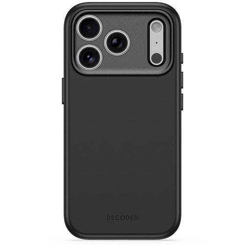 Decoded AntiMicrobial Silicone Backcover for iPhone 18/17 Pro Max Case Atlantic Carbon Black