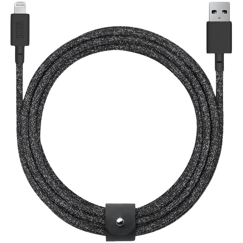 Native Union Belt Cable XL - USB A to Lightning 3M -Cosmos Black