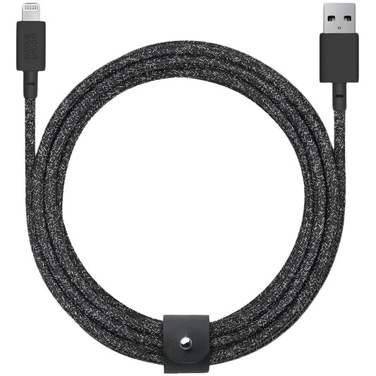 Native Union Belt Cable XL - USB A to Lightning 3M -Cosmos Black