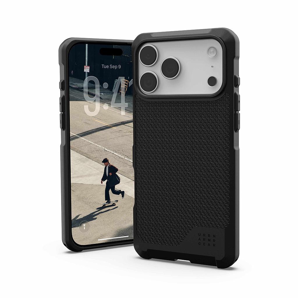 UAG iPhone 17 Pro/ 17 Pro Max Metropolis LT Magsafe Case - Kevlar Black [V] - كفر حماية عالية - ايفون 17 برو / 17 بروماكس - ماغ سيف