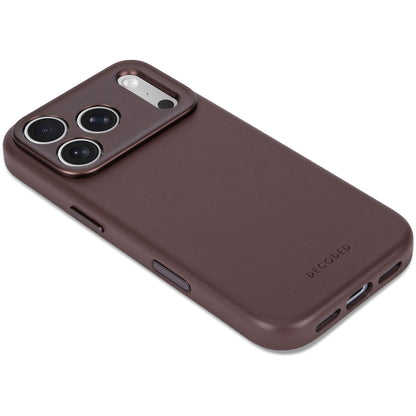 Decoded Leather Backcover for iPhone 18/17 Pro Case Chocolate Brown