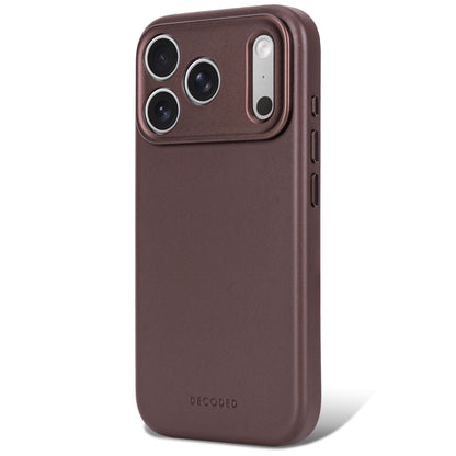 Decoded Leather Backcover for iPhone 18/17 Pro Case Chocolate Brown