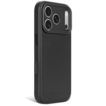 Decoded Leather Backcover for iPhone 18/17 Pro Case Black
