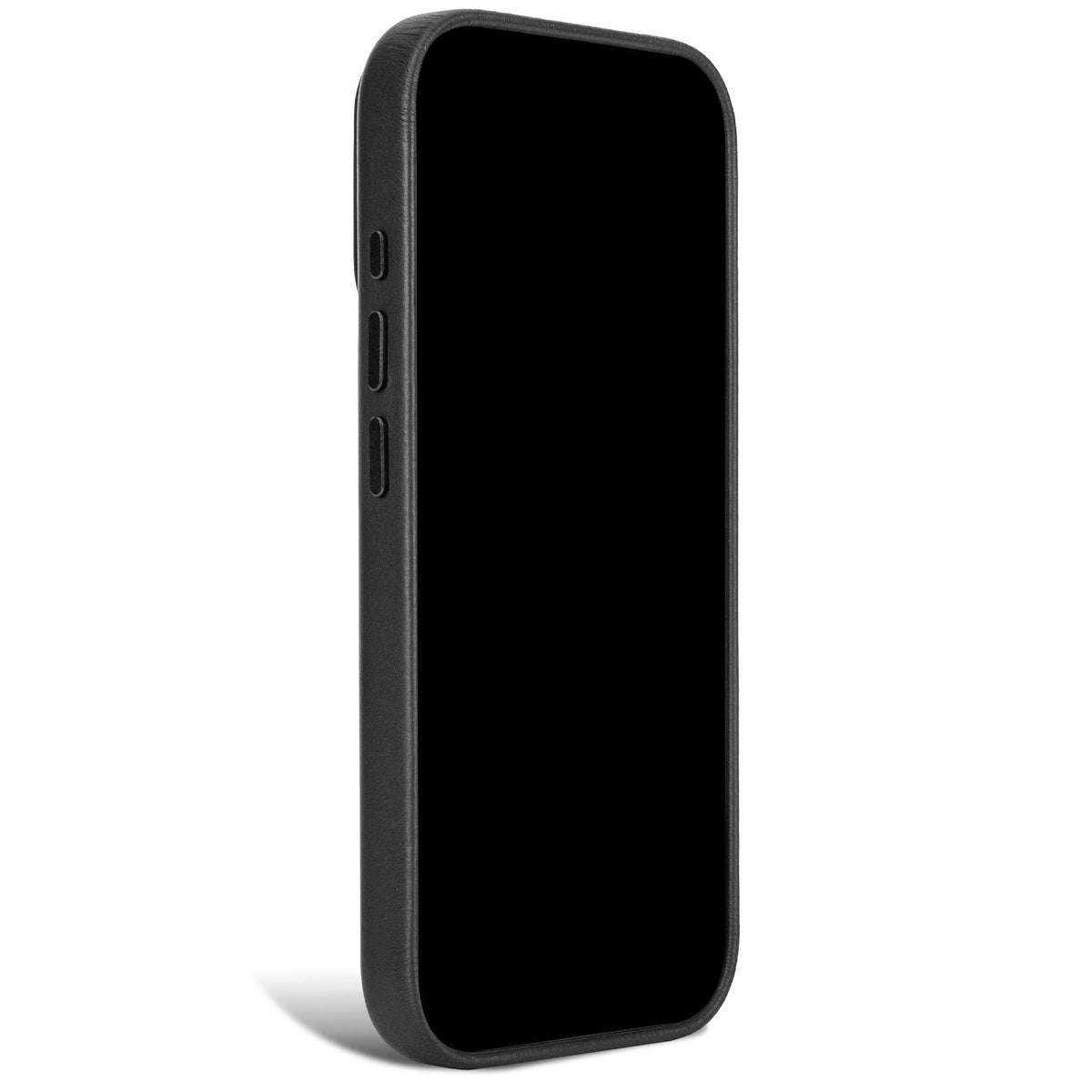 Decoded Leather Backcover for iPhone 18/17 Pro Case Black