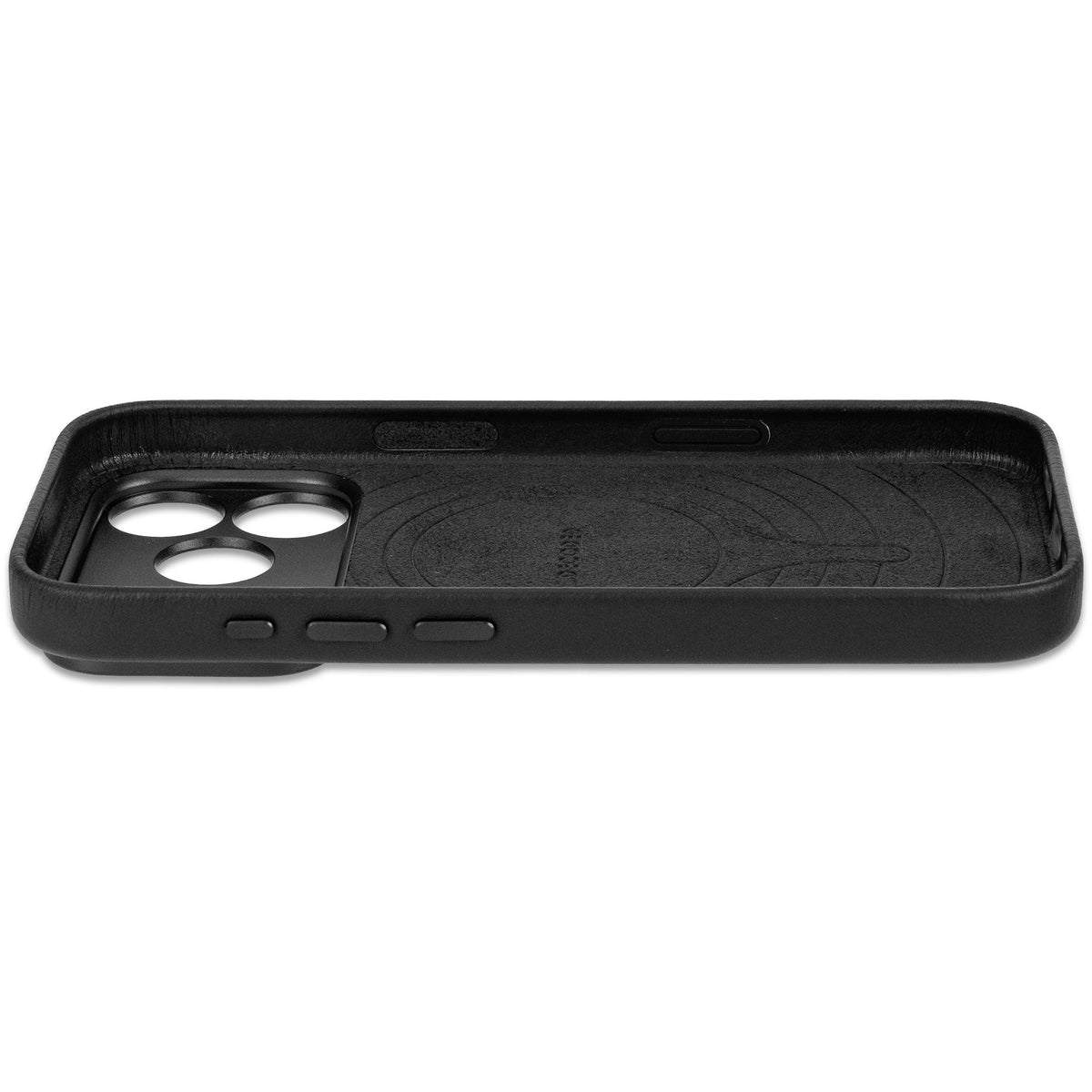 Decoded Leather Backcover for iPhone 18/17 Pro Case Black