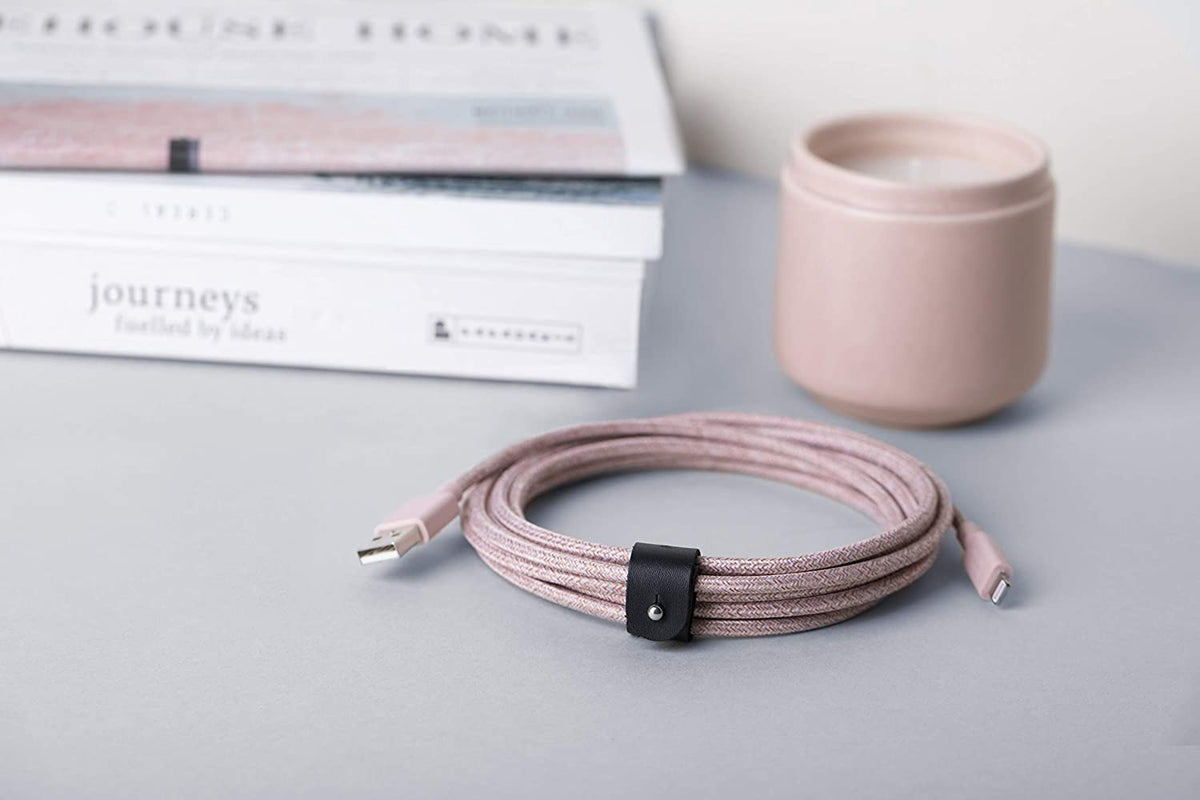 Native Union Belt Cable XL - USB A to Lightning 3M - Rose