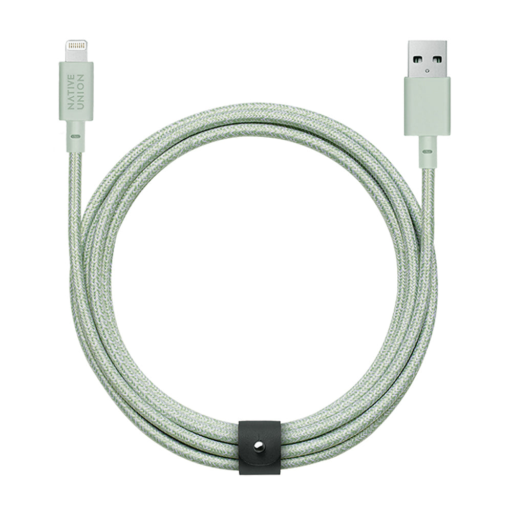 Native Union Belt Cable XL - USB A to Lightning 3M - Sage